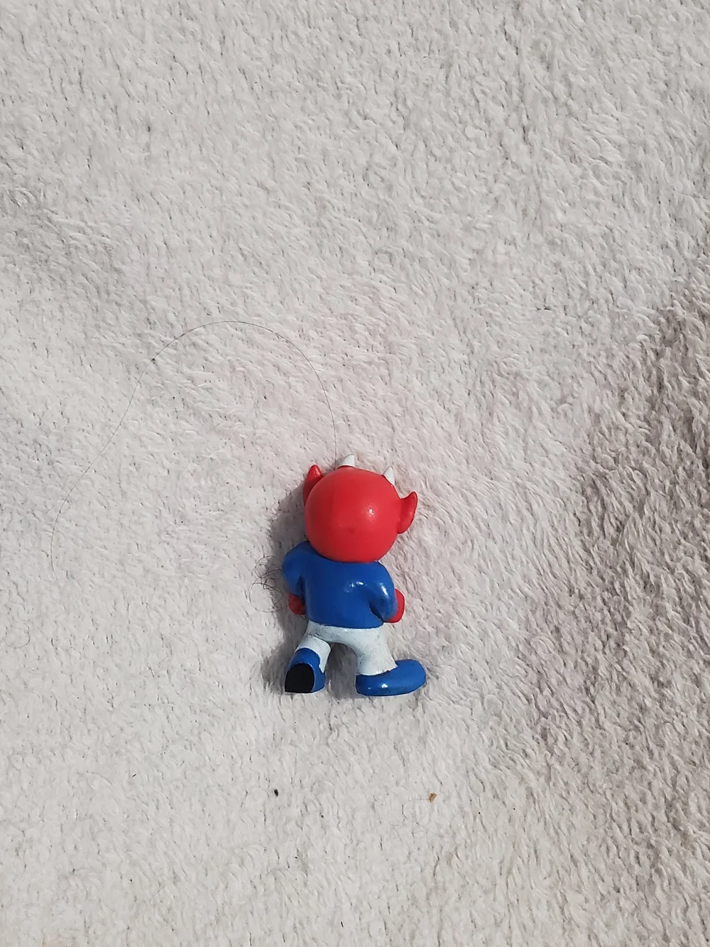 Red Devil Character Figure Toy - Blue Outfit